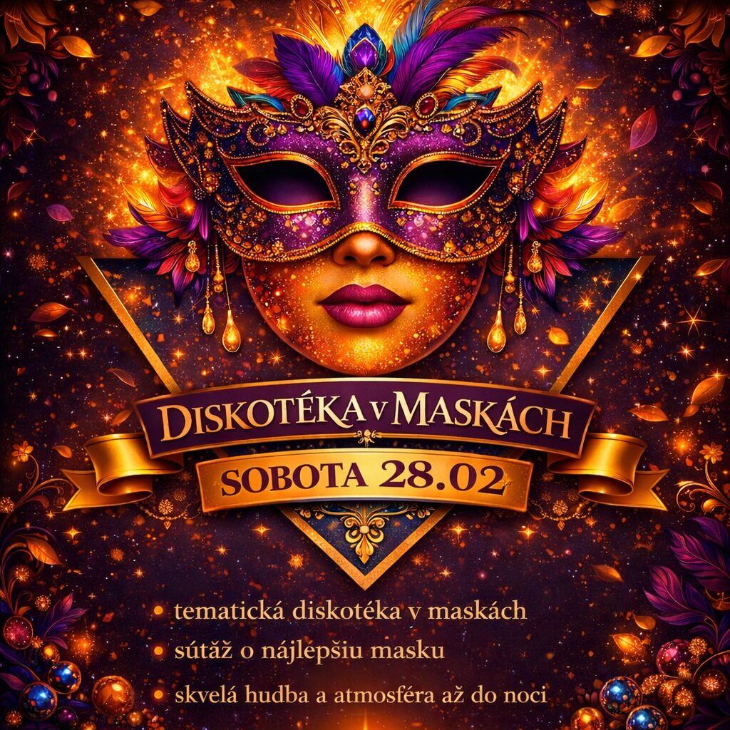 Diskotéka v maskách – Maškaráda vo vieche (plagát)